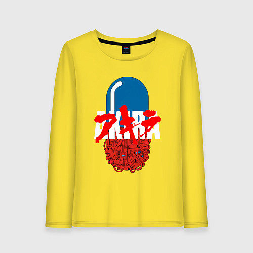 Женский лонгслив AKIRA / Желтый – фото 1