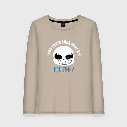Женский лонгслив UNDERTALE / Миндальный – фото 1