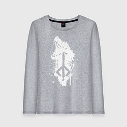 Лонгслив хлопковый женский BLOODBORNE, цвет: меланж