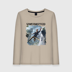 Лонгслив хлопковый женский UNCHARTED, цвет: миндальный