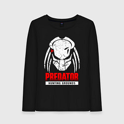 Лонгслив хлопковый женский PREDATOR: HUNTING GROUNDS, цвет: черный