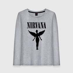 Лонгслив хлопковый женский NIRVANA, цвет: меланж
