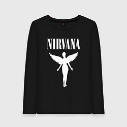 Лонгслив хлопковый женский NIRVANA, цвет: черный