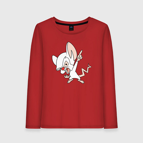 Женский лонгслив Брейн Animaniacs / Красный – фото 1