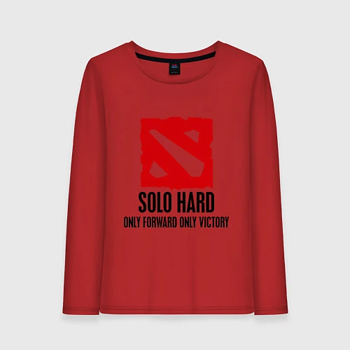 Женский лонгслив Solo Hard / Красный – фото 1