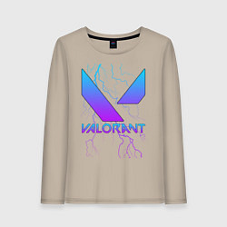 Лонгслив хлопковый женский VALORANT, цвет: миндальный