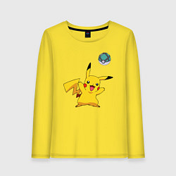Женский лонгслив Pokemon pikachu 1