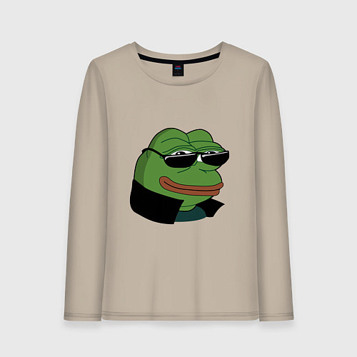Женский лонгслив Pepe в очках EZ / Миндальный – фото 1