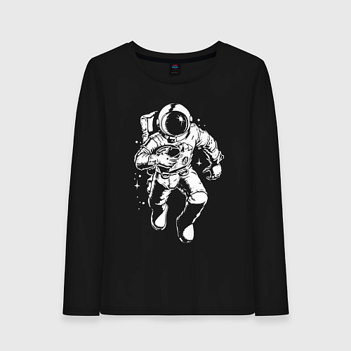 Женский лонгслив Space american football / Черный – фото 1