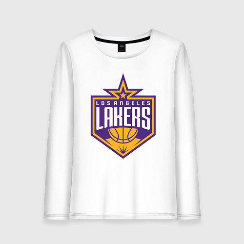 Женский лонгслив Los Angeles Lakers / Белый – фото 1