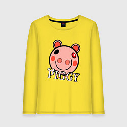 Лонгслив хлопковый женский ROBLOX PIGGY, цвет: желтый