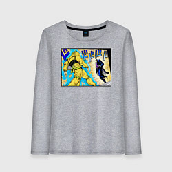 Лонгслив хлопковый женский Дио идет на забив, цвет: меланж