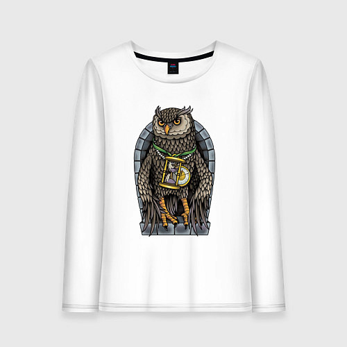 Женский лонгслив Хранитель времени / Белый – фото 1