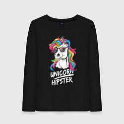 Женский лонгслив Unicorn hipster