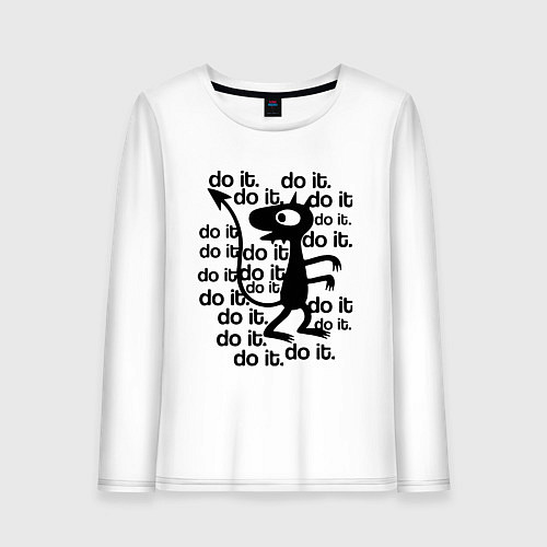 Женский лонгслив РАЗОЧАРОВАНИЕ / Белый – фото 1