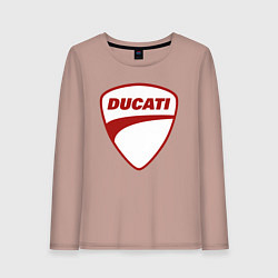 Женский лонгслив Ducati Logo Дукати Лого Z