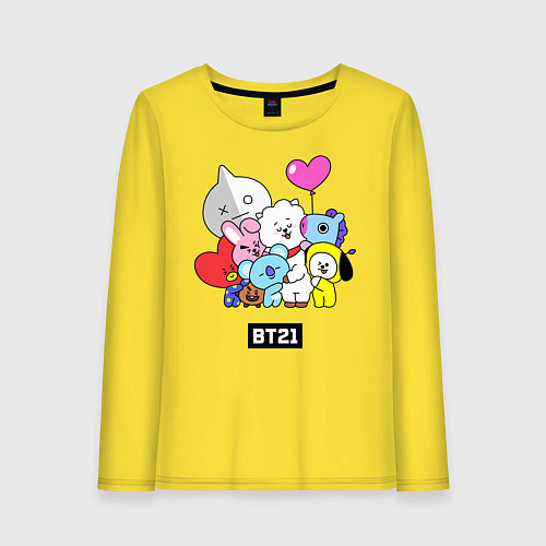 Женский лонгслив BT21 / Желтый – фото 1