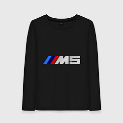 Лонгслив хлопковый женский BMW M5, цвет: черный