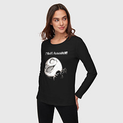 Лонгслив хлопковый женский NIER AUTOMATA, цвет: черный — фото 2