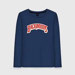 Лонгслив хлопковый женский BACKWOODS, цвет: тёмно-синий