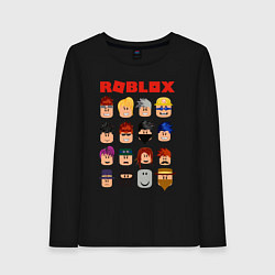 Лонгслив хлопковый женский ROBLOX, цвет: черный