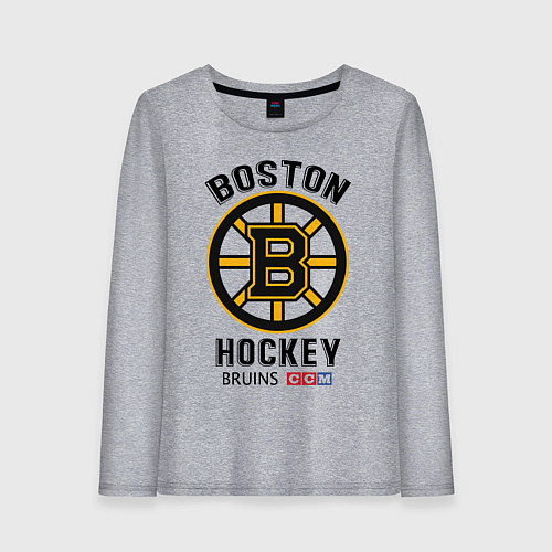 Женский лонгслив BOSTON BRUINS NHL / Меланж – фото 1