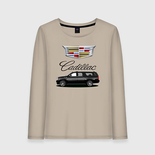 Женский лонгслив Cadillac / Миндальный – фото 1