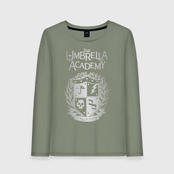 Лонгслив хлопковый женский Академия Амбрелла, цвет: авокадо