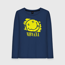 Женский лонгслив Nirvana Smile