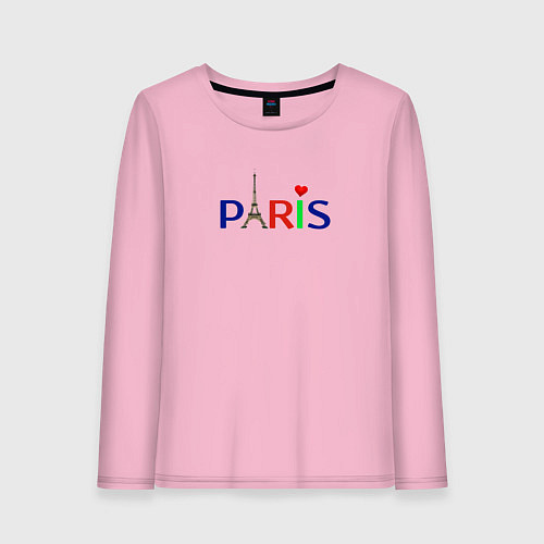 Женский лонгслив Paris / Светло-розовый – фото 1