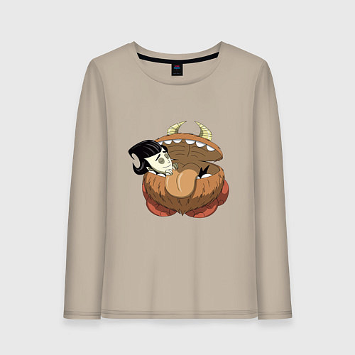Женский лонгслив Dont Starve / Миндальный – фото 1