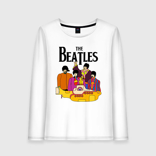 Женский лонгслив THE BEATLES / Белый – фото 1