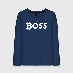 Женский лонгслив БИТКОИН ДЕД BITCOIN BOSS