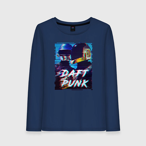 Женский лонгслив Daft Punk / Тёмно-синий – фото 1