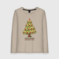Женский лонгслив Avocado Christmas Tree