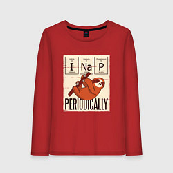 Женский лонгслив I Nap Periodically