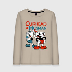 Женский лонгслив Cuphead & Mugman