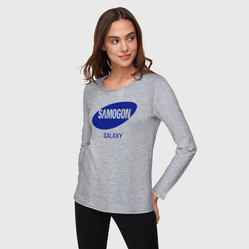 Женский лонгслив Samogon galaxy / Меланж – фото 3