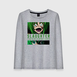 Лонгслив хлопковый женский Slaughter, цвет: меланж