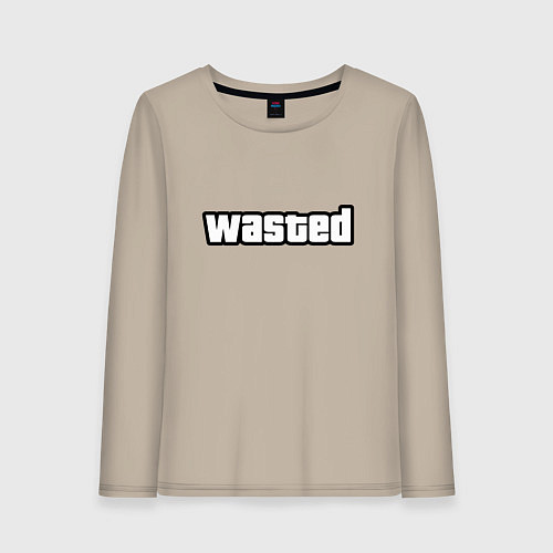 Женский лонгслив WASTED / Миндальный – фото 1