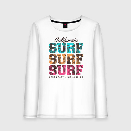 Женский лонгслив Surf / Белый – фото 1