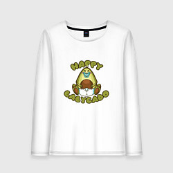 Женский лонгслив Беременный Авокадо Малыш