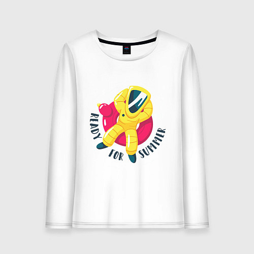 Женский лонгслив К лету готов / Белый – фото 1