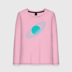 Лонгслив хлопковый женский Сатурн, цвет: светло-розовый