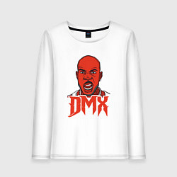 Лонгслив хлопковый женский DMX Red, цвет: белый