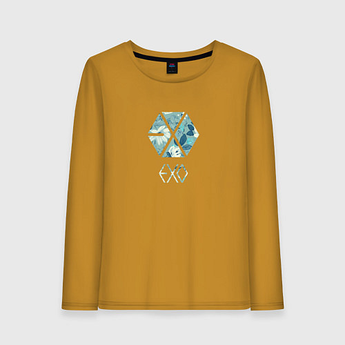 Женский лонгслив EXO / Горчичный – фото 1