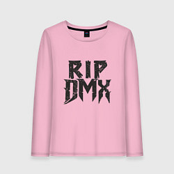 Лонгслив хлопковый женский RIP DMX, цвет: светло-розовый