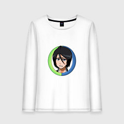 Лонгслив хлопковый женский Rukia Kuchiki Bleach, цвет: белый