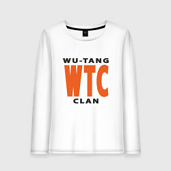 Лонгслив хлопковый женский Wu-Tang WTC, цвет: белый