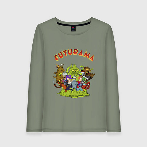 Женский лонгслив Slurm team / Авокадо – фото 1